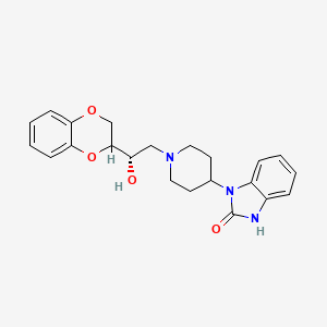 3-[1-[(2S)-2-(2,3-Dihydro-1,4-benzodioxin-2-yl)-2-hydroxyethyl]piperidin-4-yl]-1H-benzimidazol-2-one