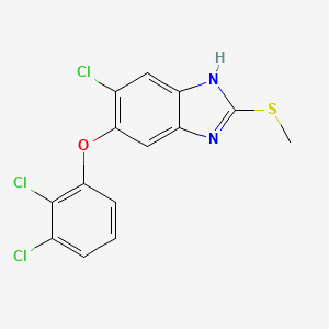 molecular formula C14H9Cl3N2OS B1681386 Triclabendazole CAS No. 68786-66-3