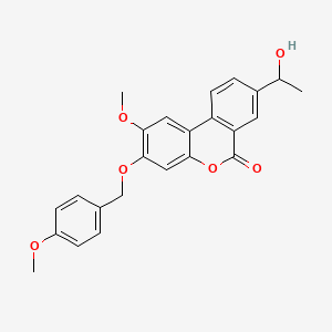 8-(1-hydroxyethyl)-2-methoxy-3-[(4-methoxyphenyl)methoxy]benzo[c]chromen-6-one