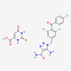 Carboxyamidotriazole orotate