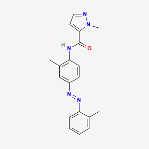 2-methyl-N-[2-methyl-4-[(2-methylphenyl)diazenyl]phenyl]pyrazole-3-carboxamide