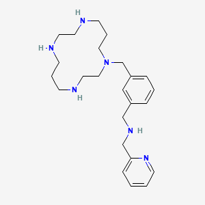 N-(pyridin-2-ylmethyl)-1-[4-(1,4,8,11-tetrazacyclotetradec-1-ylmethyl)phenyl]methanamine;hexahydrobromide