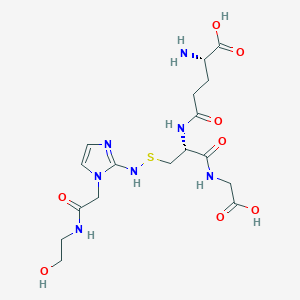 (2S)-2-amino-5-[[(2R)-1-(carboxymethylamino)-3-[[1-[2-(2-hydroxyethylamino)-2-oxoethyl]imidazol-2-yl]amino]sulfanyl-1-oxopropan-2-yl]amino]-5-oxopentanoic acid