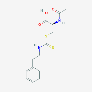 N-Acetyl-S-[N-(2-phenylethyl)thiocarbamoyl]-L-cysteine