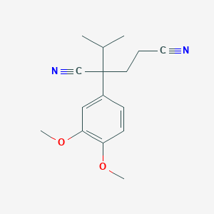 B182442 2-(3,4-Dimethoxyphenyl)-2-isopropylpentanedinitrile CAS No. 102201-30-9