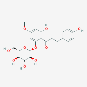 1-[2-hydroxy-4-methoxy-6-[(2S,3R,4S,5S,6R)-3,4,5-trihydroxy-6-(hydroxymethyl)oxan-2-yl]oxyphenyl]-3-(4-hydroxyphenyl)propan-1-one