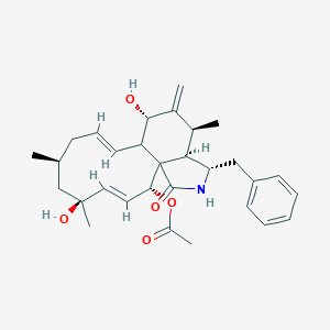 [(1R,2R,3Z,5R,7S,9Z,11R,12S,14S,15R,16S)-16-benzyl-5,12-dihydroxy-5,7,14-trimethyl-13-methylidene-18-oxo-17-azatricyclo[9.7.0.01,15]octadeca-3,9-dien-2-yl] acetate