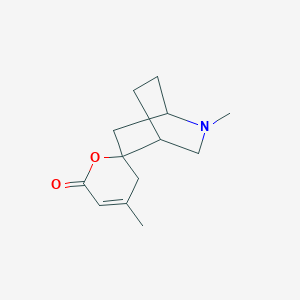 (1R,4R,5S)-2,4'-dimethylspiro[2-azabicyclo[2.2.2]octane-5,2'-3H-pyran]-6'-one
