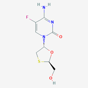 alpha-L-(+)-(2R,5R)-5-Fluoro-1-(2-(hydroxymethyl)-1,3-oxathiolan-5-yl)cytosine