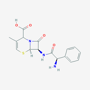 (6R,7R)-7-[[(2R)-2-amino-2-phenylacetyl]amino]-3-methyl-8-oxo-5-thia-1-azabicyclo[4.2.0]oct-3-ene-2-carboxylic acid