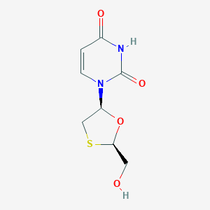 1-(2-(Hydroxymethyl)-1,3-oxathiolan-5-yl)pyrimidine-2,4(1H,3H)-dione, (2R,5S)-