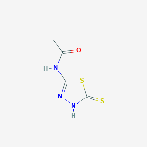 2-Acetylamino-5-mercapto-1,3,4-thiadiazole