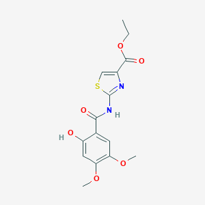 2-[N-(4,5-dimethoxy-2-hydroxybenzoyl)amino]-4-(ethoxycarbonyl)-1,3-thiazole