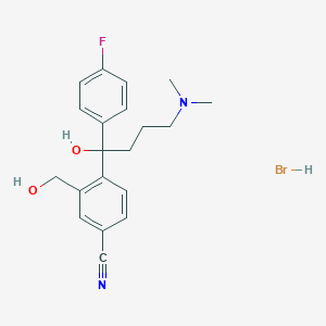 4-(4-(Dimethylamino)-1-(4-fluorophenyl)-1-hydroxybutyl)-3-(hydroxymethyl)benzonitrile hydrobromide