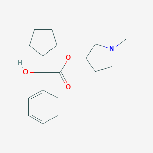 1-Methylpyrrolidin-3-yl 2-cyclopentyl-2-hydroxy-2-phenylacetate