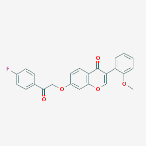 B2864781 7-[2-(4-fluorophenyl)-2-oxoethoxy]-3-(2-methoxyphenyl)-4H-chromen-4-one CAS No. 610763-45-6