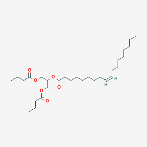 9Z-octadecenoic acid, 2-(1-oxobutoxy)-1-[(1-oxobutoxy)methyl]ethyl ester