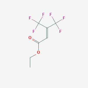 Ethyl 4,4,4-trifluoro-3-(trifluoromethyl)crotonate