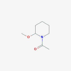 B3355597 1-(2-Methoxypiperidin-1-yl)ethanone CAS No. 63050-18-0