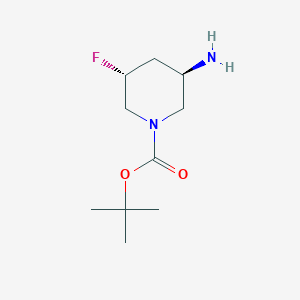 tert-butyl (3R,5R)-3-amino-5-fluoropiperidine-1-carboxylate