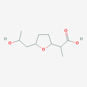 2-[5-(2-HYDROXYPROPYL)OXOLAN-2-YL]PROPANOIC ACID