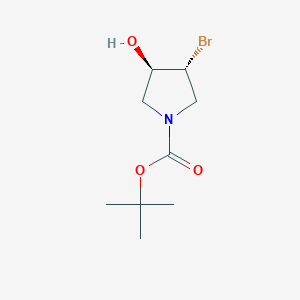 (3R,4R)-tert-Butyl 3-bromo-4-hydroxypyrrolidine-1-carboxylate