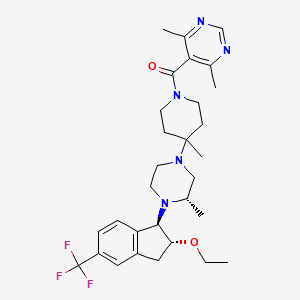 molecular formula C30H40F3N5O2 B3435029 INCB9471 CAS No. 869769-98-2