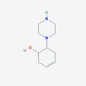 6-Piperazin-1-ylcyclohex-3-EN-1-OL