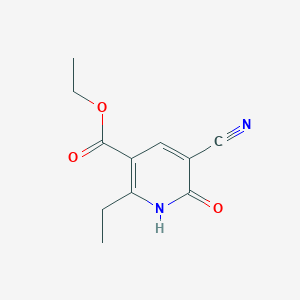 Ethyl 5-cyano-2-ethyl-1,6-dihydro-6-oxo-3-pyridinecarboxylate