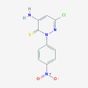 4-Amino-6-chloro-2-(4-nitrophenyl)-3(2H)pyridazinethione