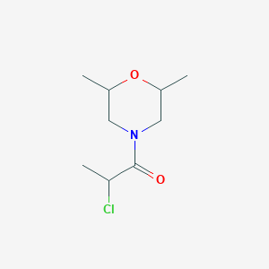 Morpholine, 4-(2-chloro-1-oxopropyl)-2,6-dimethyl- (9CI)