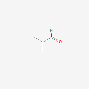 molecular formula C4H8O<br>C4H8O<br>(CH3)2CHCHO B047883 Isobutyraldehyde CAS No. 78-84-2