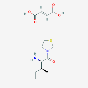 (2S,3S)-2-Amino-3-methyl-1-(1,3-thiazolidin-3-yl)pentan-1-one;(E)-but-2-enedioic acid