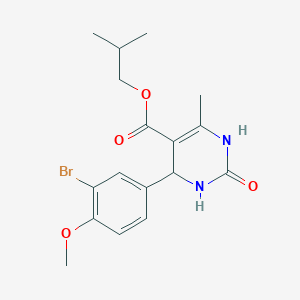 B5125747 2-Methylpropyl 4-(3-bromo-4-methoxyphenyl)-6-methyl-2-oxo-1,2,3,4-tetrahydropyrimidine-5-carboxylate CAS No. 5478-85-3