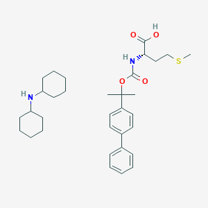 N-cyclohexylcyclohexanamine;(2S)-4-methylsulfanyl-2-[2-(4-phenylphenyl)propan-2-yloxycarbonylamino]butanoic acid