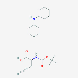 N-cyclohexylcyclohexanamine;(2R)-2-[(2-methylpropan-2-yl)oxycarbonylamino]pent-4-ynoic acid