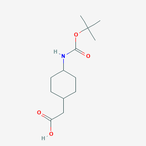 2-(cis-4-((tert-Butoxycarbonyl)amino)cyclohexyl)acetic acid