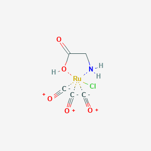 2-Aminoacetic acid;carbon monoxide;chlororuthenium