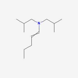 N,N-Bis(2-methylpropyl)pent-1-en-1-amine