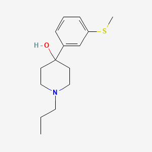 4-Hydroxy-4-(3-methylsulfanylphenyl)-1-propylpiperidine