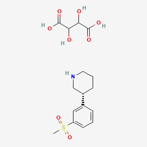 3S-(-)-3-[3-(Methanesulfonyl)phenyl]piperidine Tartaric Acid Salt