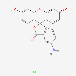 6-amino-6'-hydroxyspiro[2-benzofuran-3,9'-9aH-xanthene]-1,3'-dione;hydrochloride