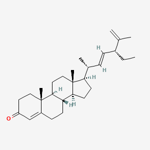 B566090 Stigmasta-4,22,25-trien-3-one CAS No. 848669-09-0