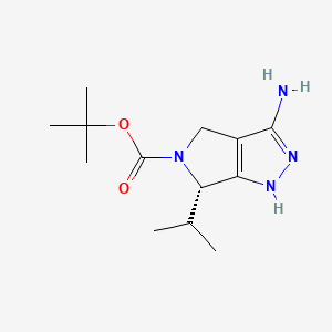 (S)-tert-butyl 3-amino-6-isopropyl-4,6-dihydropyrrolo[3,4-c]pyrazole-5(1H)-carboxylate