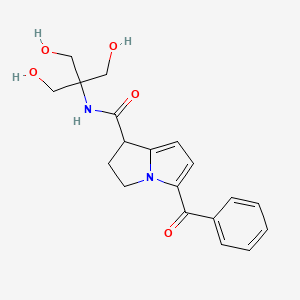 5-benzoyl-N-[1,3-dihydroxy-2-(hydroxymethyl)propan-2-yl]-2,3-dihydro-1H-pyrrolizine-1-carboxamide