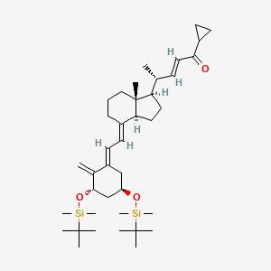 (2E,4R)-4-[(1R,3aS,4E,7aR)-4-[(2E)-2-[(3S,5R)-3,5-Bis[[(tert-butyl)dimethylsilyl]oxy]-2-methylenecyclohexylidene]ethylidene]octahydro-7a-methyl-1H-inden-1-yl]-1-cyclopropyl-2-penten-1-one