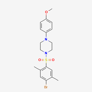 4-{4-[(4-bromo-2,5-dimethylphenyl)sulfonyl]-1-piperazinyl}phenyl methyl ether