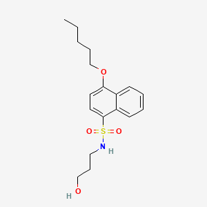 (3-Hydroxypropyl)[(4-pentyloxynaphthyl)sulfonyl]amine