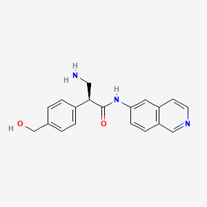 (2S)-3-amino-2-[4-(hydroxymethyl)phenyl]-N-isoquinolin-6-ylpropanamide