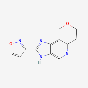 4-(1,2-oxazol-3-yl)-12-oxa-3,5,8-triazatricyclo[7.4.0.02,6]trideca-1,3,6,8-tetraene